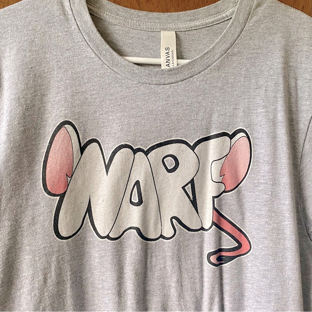 Pinky & the Brain graphic T-shirt heather gray unisex